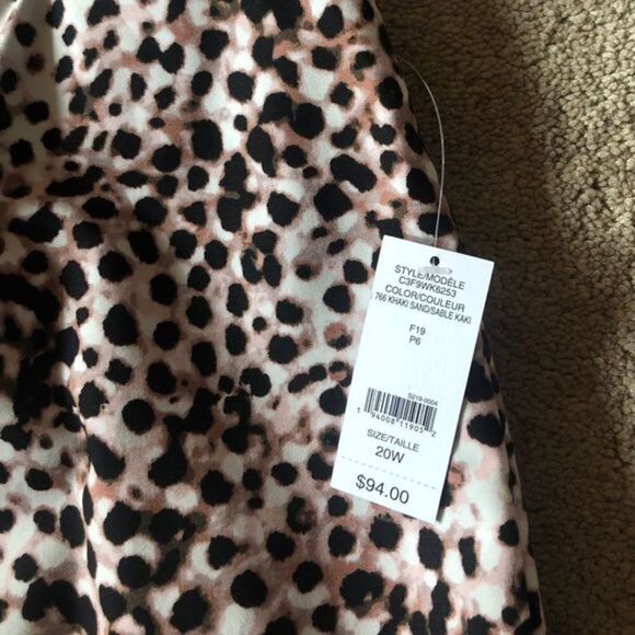 Lord & Taylor Pencil Skirt Plus Sze 20W Khaki Sand - Picture 4 of 8